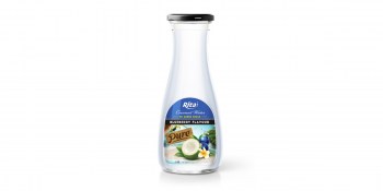 Blueberry flavour with Coconut water 1L Glass bottle